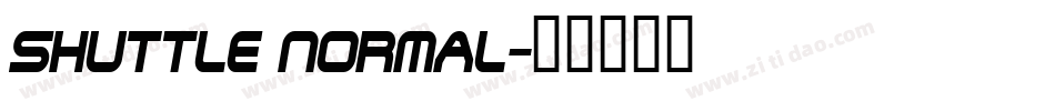 Shuttle Normal字体转换